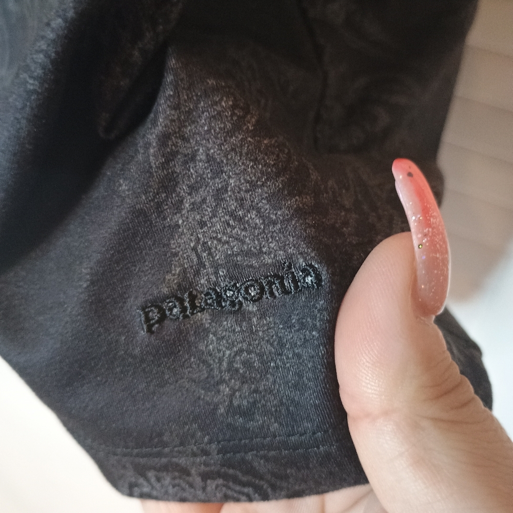 Patagonia Super Soft Floral Black Sleeveless Top Size Large - Picture 3 of 8